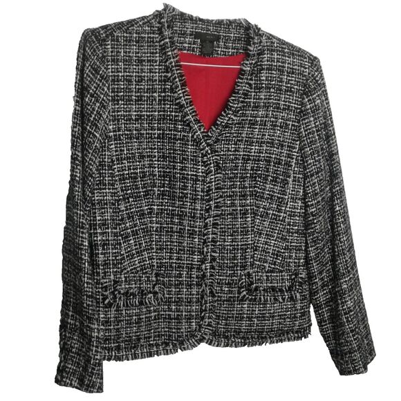 WDNY Black And White  Jacket Womans 14 - Picture 1 of 4